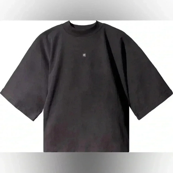 YZY Gap‎ Balenciaga No Seam Logo Boxy Tee in Black size small - Picture 2 of 7
